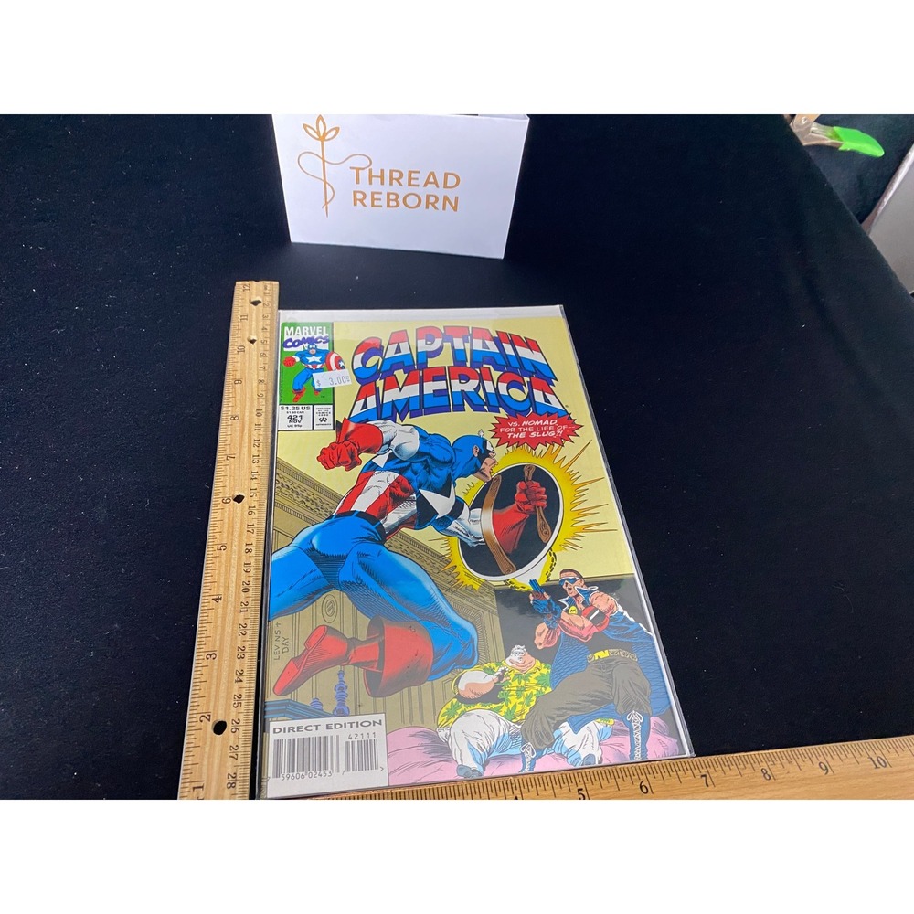 Captain America‎ Comic Book 42111 Direct Edition Marvel Comics 1990s